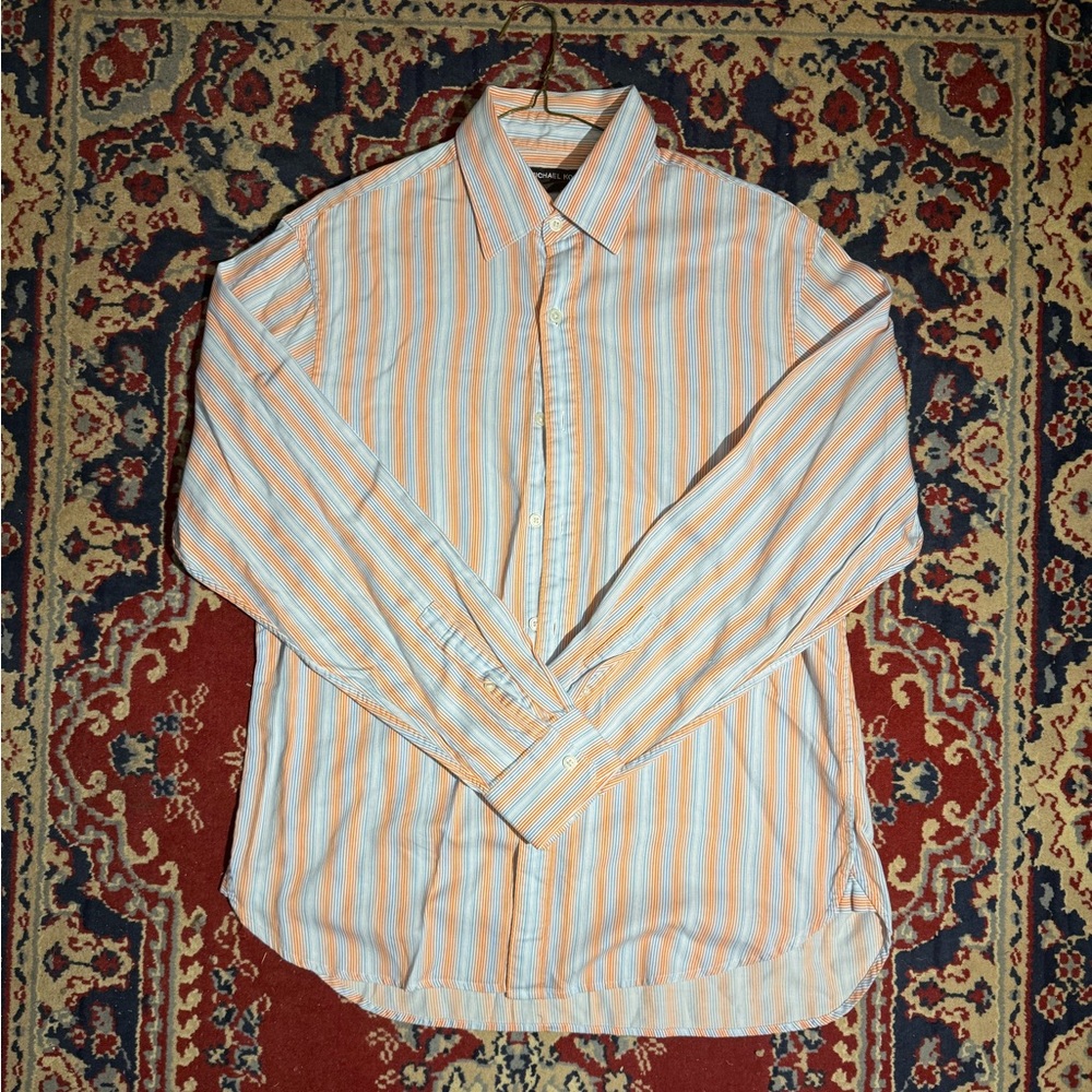 Michael Kors Men's Striped Button-Down Shirt